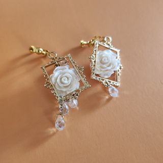 飾物 頸鍊玫瑰油畫框星球耳夾手鍊耳環64222605145731110
