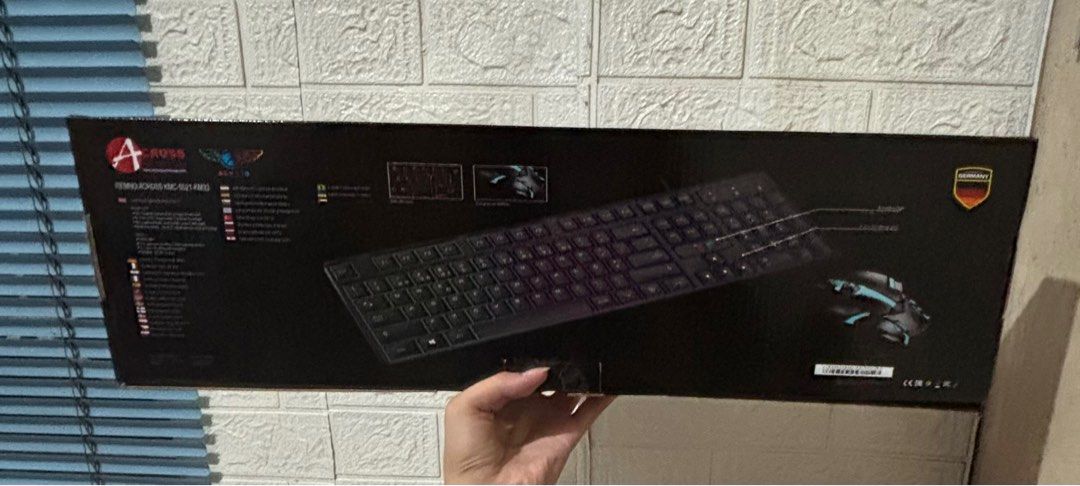 Across Gaming Keyboard (Category: Computer Keyboard) located in Caloocan City. Submitted by aclyy (Listing ID 1397956503, Image 2). Description: BRAND NEW price is negotiable if sure buyer - no mouse - the keyboard is never used - with box MOP: gcash/maya MOD: lalamove.