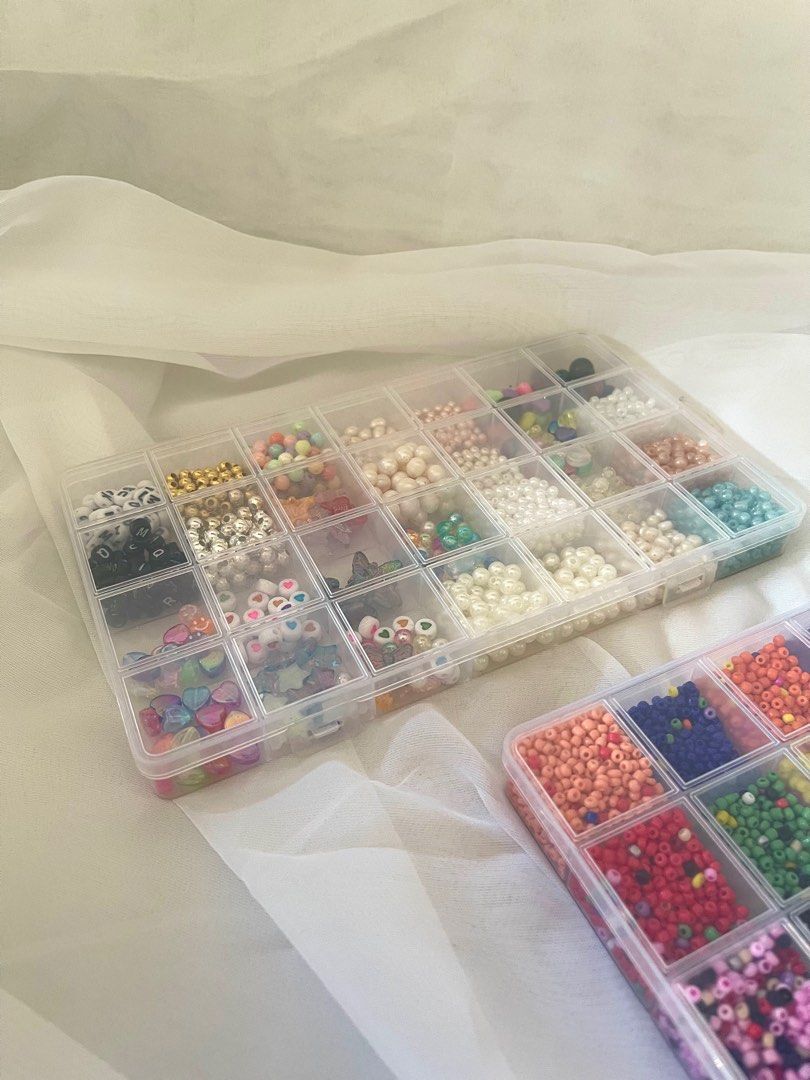 Assorted Beads + Free Organizer (Category: Craft Supplies & Tools) located in Rosario. Submitted by mira33396 (Listing ID 1397879552, Image 3). Description: Decluttering for my Mental Health (please respect my pricing as I’ll use them for my medication. Thank you.) Location: rosario, cavite Delivery: lalamove or jnt Selling: Assorted Beads + Free Organizer and more - Assorted beads in a clear organizer. - Includes various shapes, sizes, and color