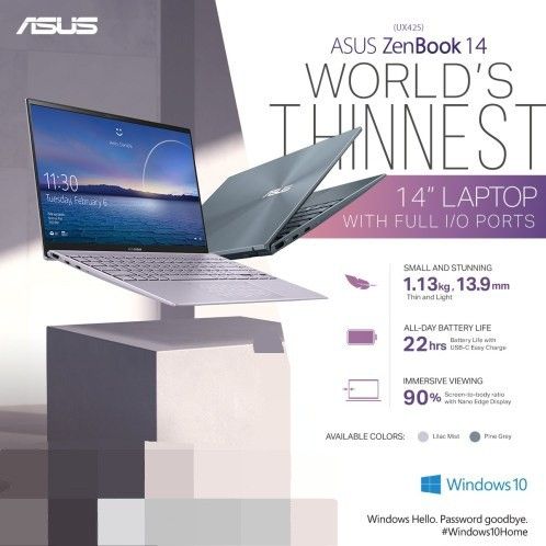 ASUS Zenbook 14 (Lilac Purple Mist) UX425JA, Computers Tech