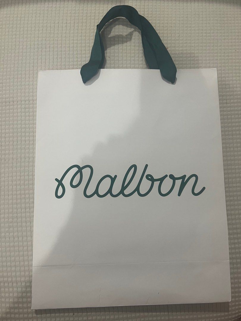 Authentic Malbon Paperbag (Category: Golf) located in Quezon City. Submitted by nxdeclutters (Listing ID 1397955215, Image 1). Description: 15 x 12 x 5 inches Guaranteed authentic, from physical store purchase by my family Oct 2025 RFS: Decluttering Other authentic luxury paperbags available!.