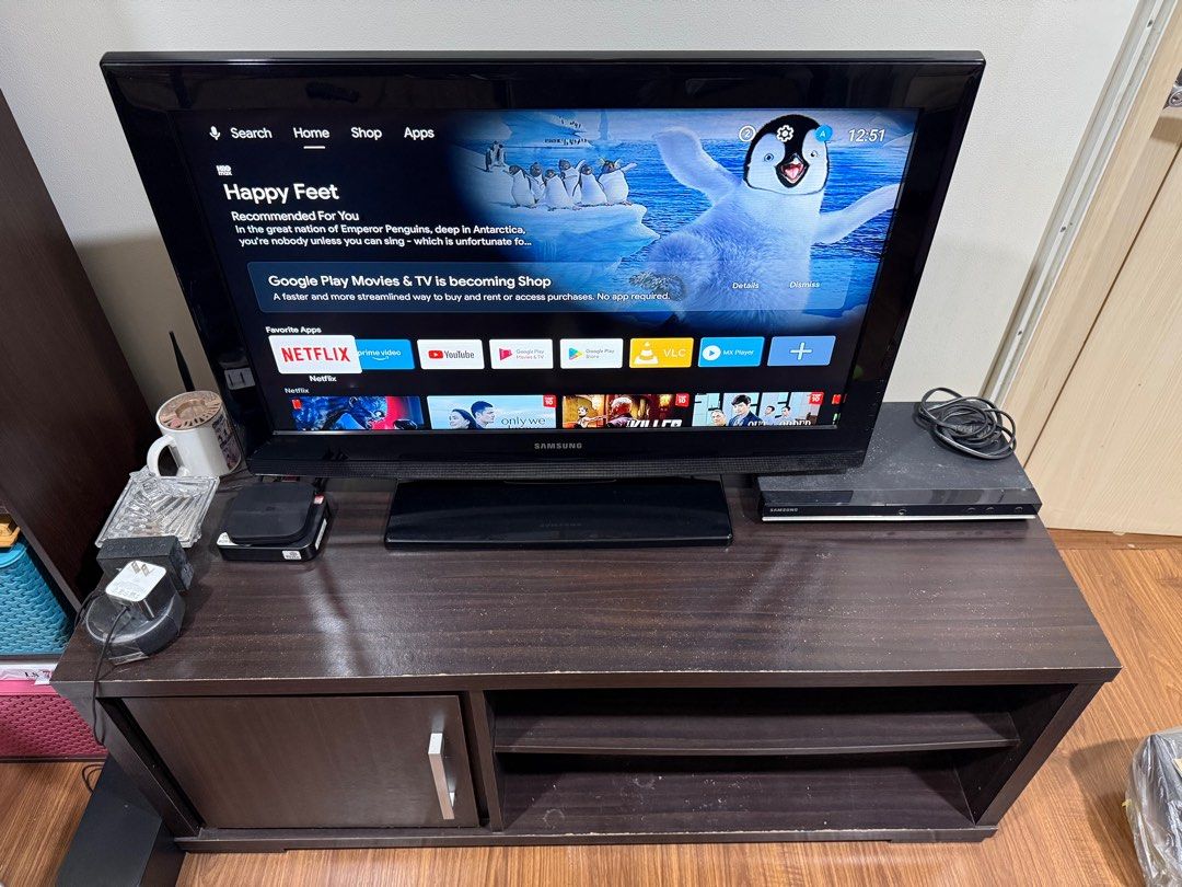 Brown TV Stand (Category: TV) located in Quezon City. Submitted by kpa10 (Listing ID 1397820261, Image 3). Description: Length: 120cm Width: 45cm Height: 48cm Good as new, just needs cleaning. RFS: moving out.