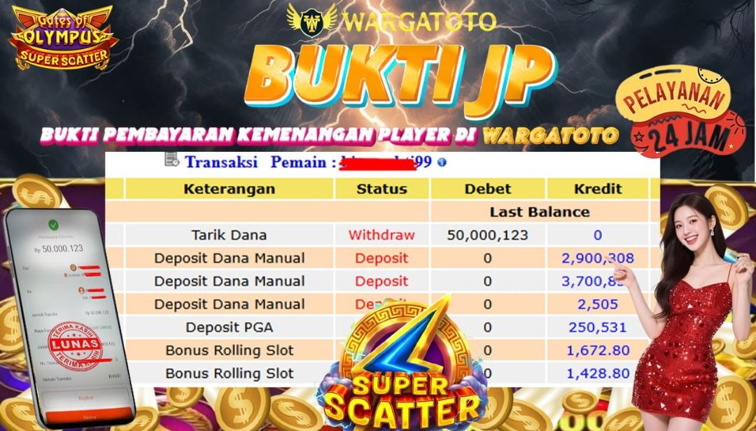 Bukti JACKPOT WARGATOTO 09 OKTOBER 2025 (Category: Computer Parts & Accessories) located in Jakarta Barat. Submitted by wargatoto_official (Listing ID 1397857730, Image 1). Description: 📆 Bukti Jackpot Resmi 🛑 BREAKING NEWS JACKPOT 🛑 Hanya di WARGATOTO hal yang tak terduga - duga terjadi kemenangan spektakuler di WARGATOTO. Seorang member sukses melakukan WD sebesar Rp50 Juta dari game OLYMPUS SUPER SCATER lewat fitur Buy Spin 🚀. 📊 Proses pe