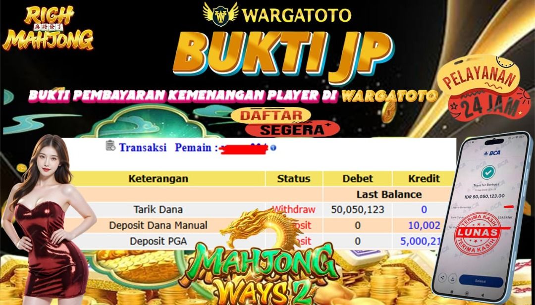 BUKTI JACKPOT WARGATOTO 09 OKTOBER 2025 (Category: Computer Parts & Accessories) located in Jakarta Barat. Submitted by wargatoto_official (Listing ID 1397858154, Image 1). Description: 📆 Bukti Jackpot Resmi WARGATOTO 🛑 BREAKING NEWS JACKPOT 🛑 Hanya di WARGATOTO hal yang tak terduga - duga terjadi kemenangan spektakuler di WARGATOTO. Seorang member sukses melakukan WD sebesar Rp50 Juta dari game MAHJONG WAYS2 lewat fitur Buy Spin 🚀. 📊 Proses