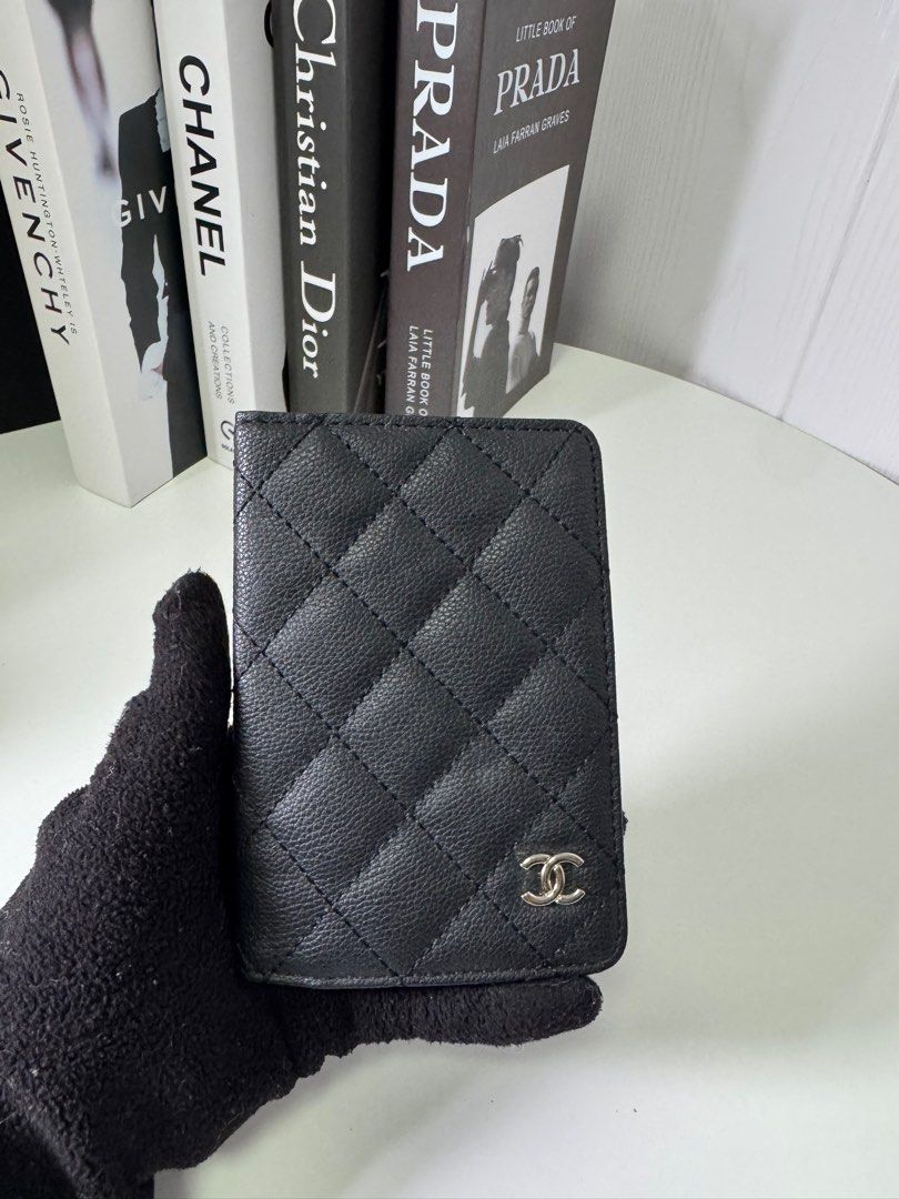 Chanel Quilted Leather Card Holder (Category: Luxury Bags & Wallets) located in Baguio. Submitted by luxe2600 (Listing ID 1397971558, Image 1). Description: GWP - Authentic Chanel card holder - Black quilted leather - Made in Italy - Multiple card slots - Features Chanel logo - Compact and stylish design - Perfect for everyday use - Timeless accessory.