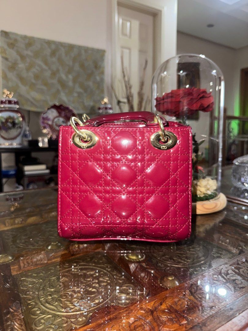 Christian Dior Lady Dior Mini Bag (Category: Luxury Bags & Wallets) located in Las Pinas. Submitted by antisanant (Listing ID 1397875115, Image 3). Description: Thrifted Lady Dior mini bag from Japan - Detachable 'D.I.O.R.' charm - relatively good condition -no code RFS: decluttering .