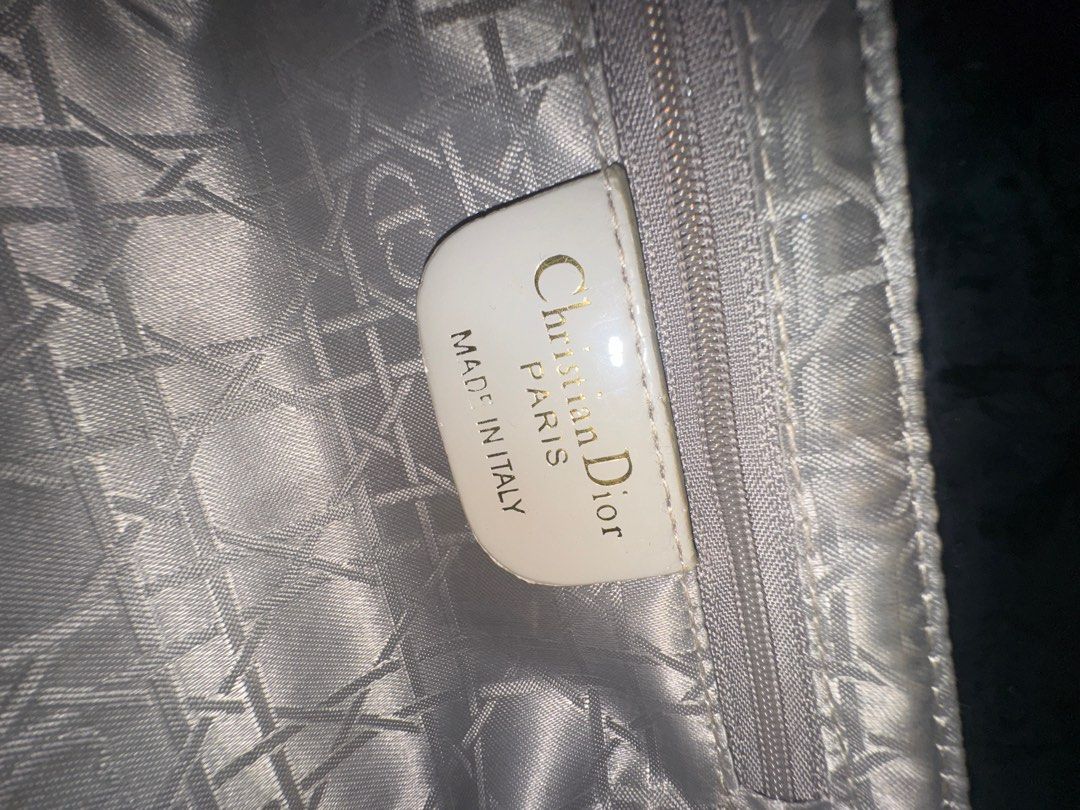 Christian Dior Lady Dior Mini Bag (Category: Luxury Bags & Wallets) located in Las Pinas. Submitted by antisanant (Listing ID 1397878421, Image 3). Description: Japan Thrifted Detachable dior charms Good condition Rfs- decluttering - Interior code: 50-MO-M34G.