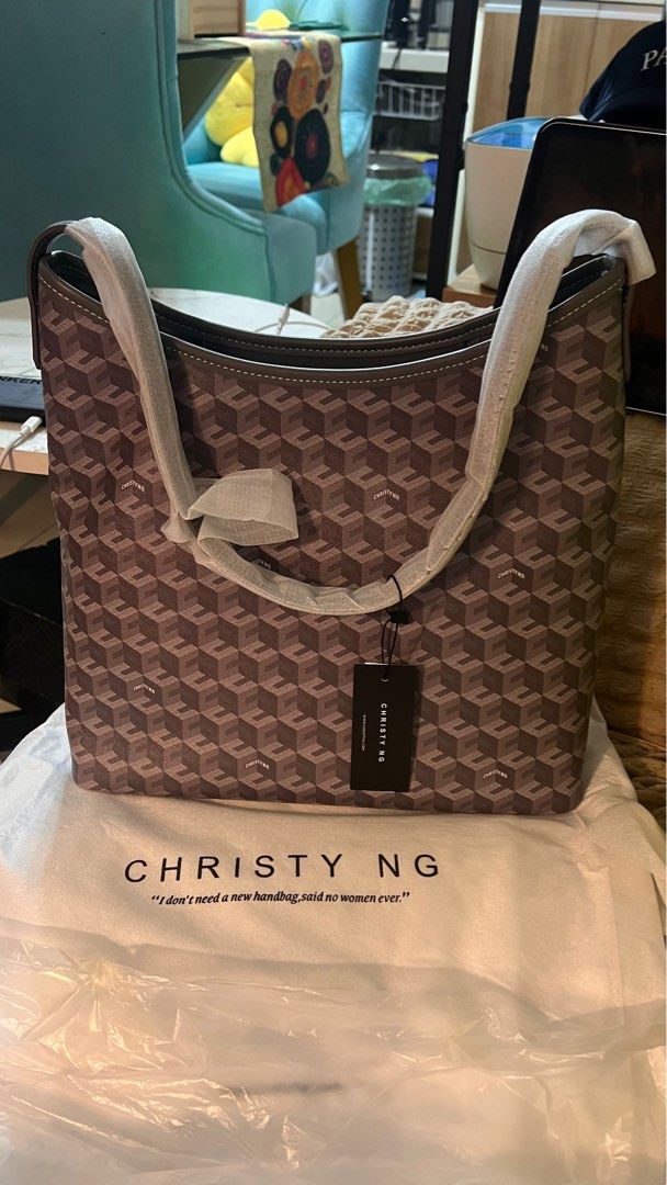 Christy Bag Alesso Large (Category: Luxury Bags & Wallets) located in Makati City. Submitted by mommykars (Listing ID 1397961758, Image 3). Description: Brand new with tag Size Large Color Gray With dust bag Paper bag Genuine .