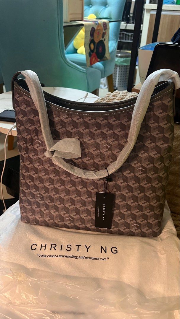 Christy Bag Alesso Large (Category: Luxury Bags & Wallets) located in Makati City. Submitted by mommykars (Listing ID 1397961758, Image 2). Description: Brand new with tag Size Large Color Gray With dust bag Paper bag Genuine .