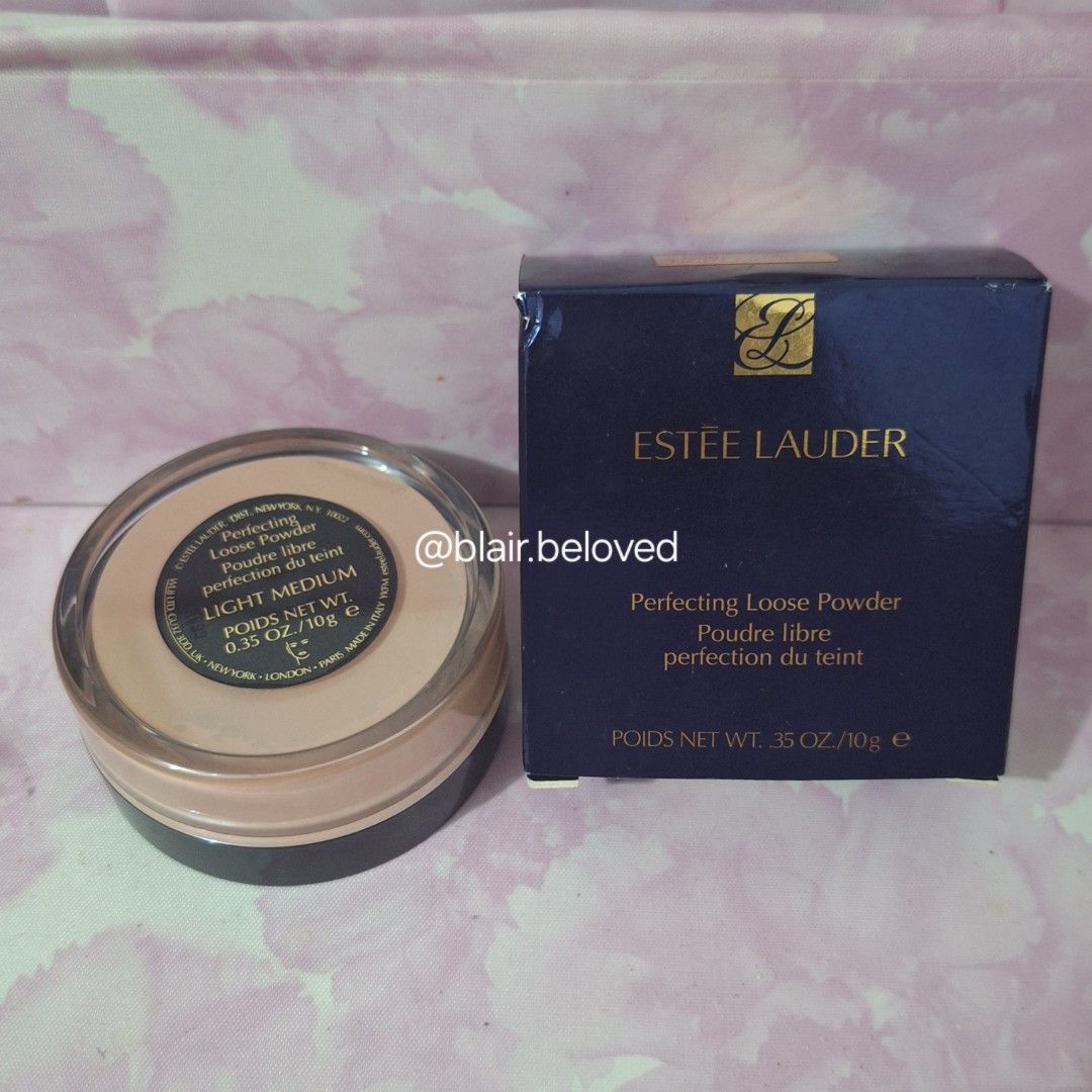 Estee Lauder Perfecting Loose Powder (Light Medium) (Category: Makeup) located in Quezon City. Submitted by bahaynibasha (Listing ID 1397971045, Image 2). Description: Item: Estēe Lauder Perfecting Loose Powder Condition: Brand new Payment: Gcash or BPI Shipping: JNT Express or Lalamove for same-day delivery RFS: it was a gift to me, i don't know how to use makeup Negotiable! DM for inquiries 💌.