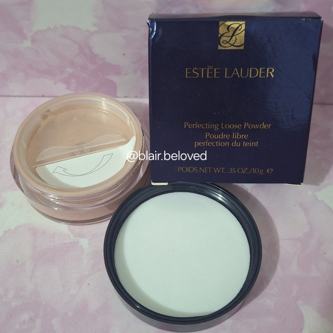 Estee Lauder Perfecting Loose Powder (Light Medium) (Category: Makeup) located in Quezon City. Submitted by bahaynibasha (Listing ID 1397971045, Image 3). Description: Item: Estēe Lauder Perfecting Loose Powder Condition: Brand new Payment: Gcash or BPI Shipping: JNT Express or Lalamove for same-day delivery RFS: it was a gift to me, i don't know how to use makeup Negotiable! DM for inquiries 💌.