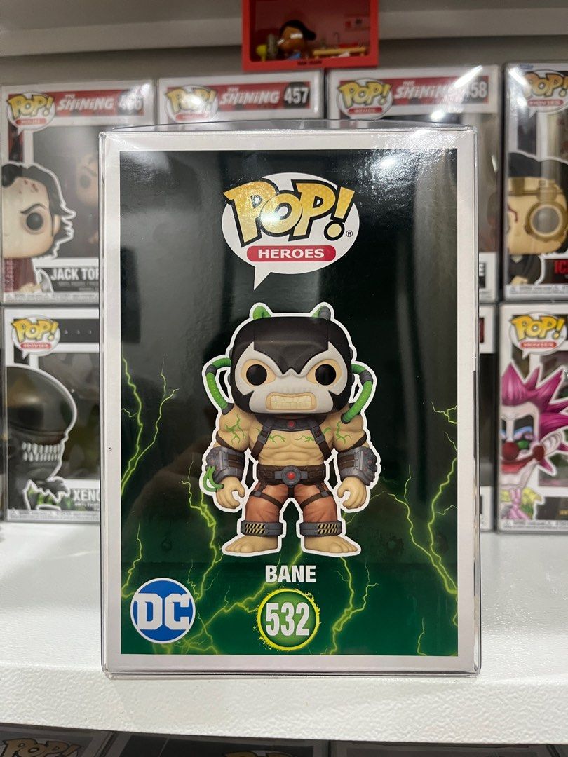 Funko Pop Super! Batman: Arkham Asylum Bane FSE GITD (Category: Designer & Blind Box Toys) located in Bacoor. Submitted by chongscollectibles (Listing ID 1397926728, Image 2). Description: Box condition is 9/10. Boss protector included. Mop:Gcash Mod:Lalamove,LBC 📍The District Dasmariñas, Alabang Town Center, Festival Mall, Rockwell Makati (by schedule)..