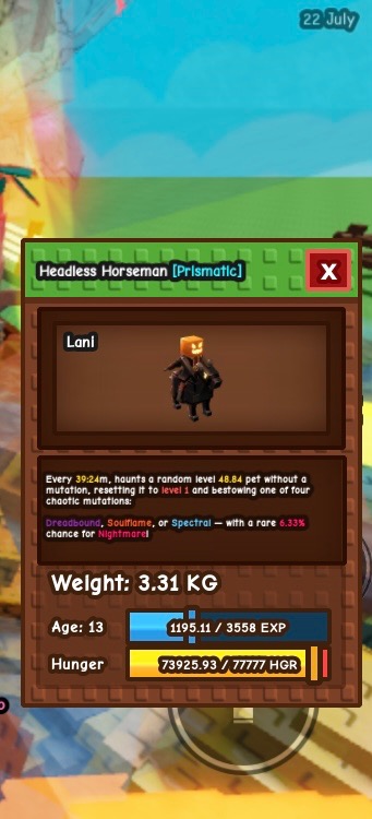 headless horseman mutations or sell CHEAP ! grow a garden pet mutation ...