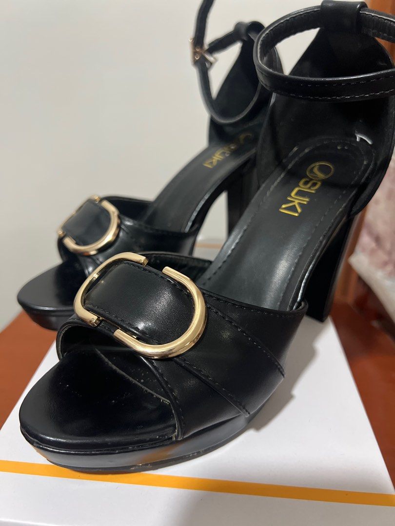 Heels for sale (Category: Heels) located in Las Pinas. Submitted by collectionsbykat (Listing ID 1397940941, Image 3). Description: For Sale Heels - size 35 (21/22 cm) - Suki (brand) - almost new, worn for 4 hrs only - no issues RFS: a little big for me. I’m only size 220 (size 34). Can be shipped cared of buyer. For meet ups in Las Piñas/Alabang area.