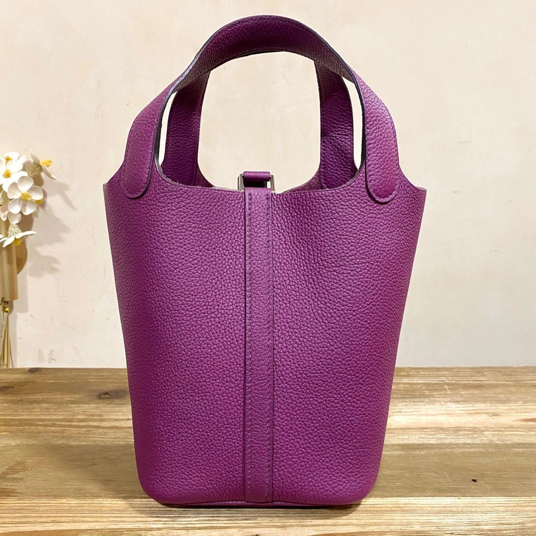 Hermes Picotin 18 Anemone SHW (Category: Luxury Bags & Wallets) located in Quezon City. Submitted by __12345 (Listing ID 1397866196, Image 2). Description: - Preorder (2 weeks eta) 💜 - 9.5/10 condition - Color: P9 Anemone - Stamp Z - Includes dustbag, box, lock & key, and entrupy - Available for meet ups/delivery - Detailed photos available upon request - Guaranteed authentic or money back! Open to sourcing requests! Send us a message 💌🛍️.
