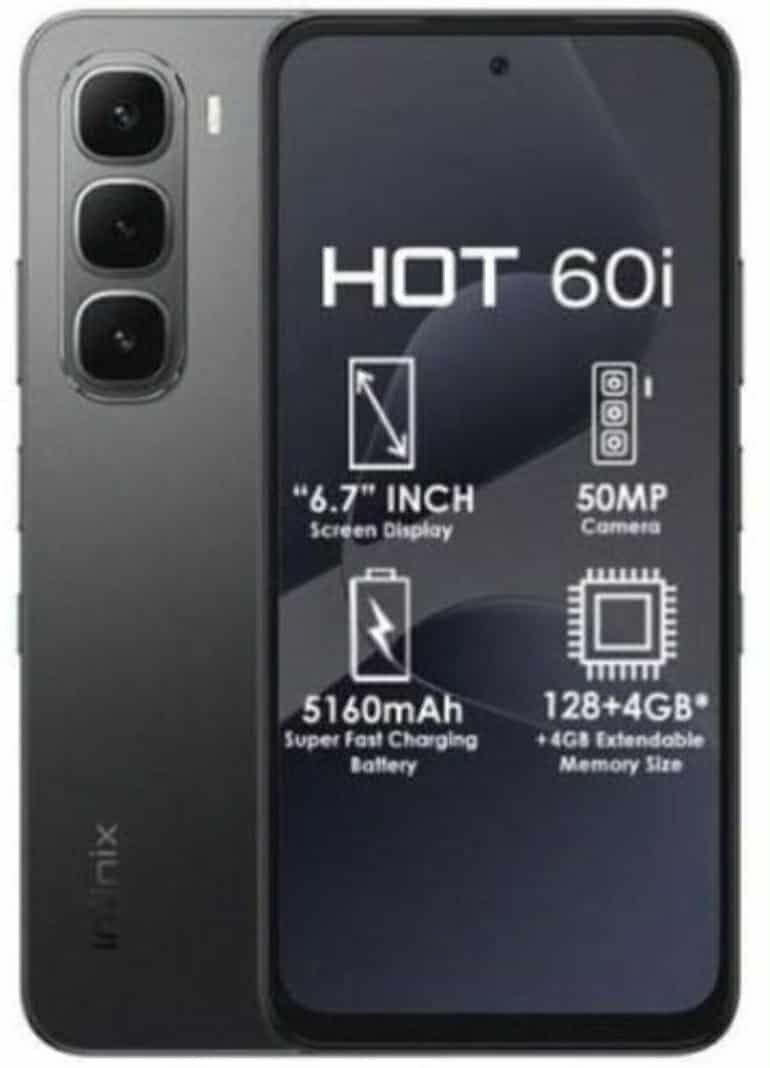 INFINIX HOT 60i CELLPHONE (Category: Android Others) located in Manila. Submitted by edgarmacb61389 (Listing ID 1397954539, Image 1). Description: INFINIX HOT 60i CELLPHONE ❗❗❗SALE❗❗❗ 💯%Brand new and Factory Sealed ✅NOTE:For Cash,Gcash,Card,COD,Bank Transfer Only ✅WITH OFFICIAL RECEIPT ⬛ MODEL: HOT 60i PRICE: 5,499 UP TO 12GB+128GB STORAGE PRICE: 5,699 UP TO 8GB+256GB STORAGE PRICE: 6,499 UP TO 16GB+256GB STORAGE 🖋️ DISPLAY AND PERFORMANCE Size