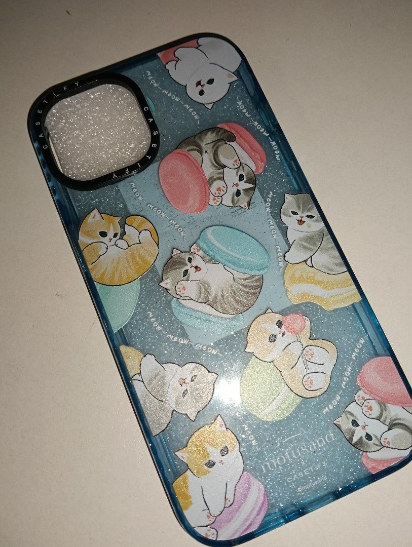 IPHONE 13/14 Mofusand x Casetify blue case (Category: Cases & Sleeves) located in Tagum. Submitted by bibisell7 (Listing ID 1397878171, Image 3). Description: Original price 400+ no orig packaging, i accidentally throw it.