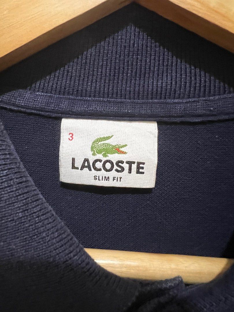 Lacoste Depuis Paris Polo (Category: Tshirts & Polo Shirts ) located in Quezon City. Submitted by deviljin17 (Listing ID 1397864143, Image 2). Description: PTPA For Sale: Lacoste Depuis Paris Polo Price: P1,100 plus SF✈️ Size 3 on tag Dimes: 17.5” x 26-27” Rate: 9.4/10 📩 Pm for faster transaction .