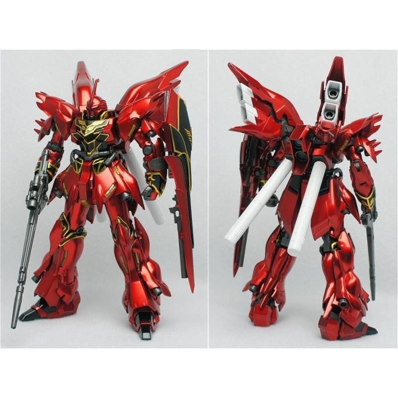 MG 1/100 NEON ZEON MOBILE SUIT MSN-06S SINANJU VER KA TITANIUM FINISH ...