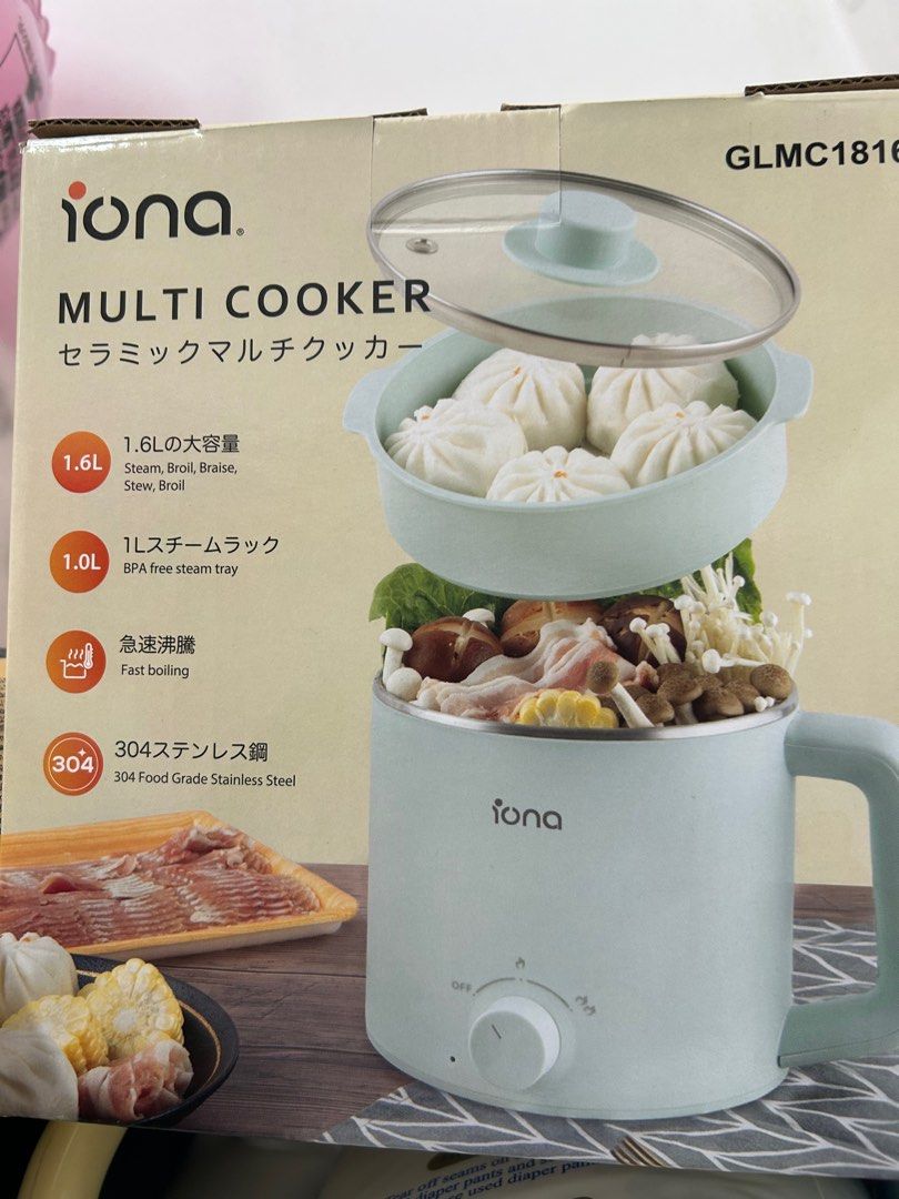 Multi function cooker (Category: Cookers) located in Singapore. Submitted by wongchousoon (Listing ID 1397847362, Image 1). Description: Iona 1.6L multi function cooker.