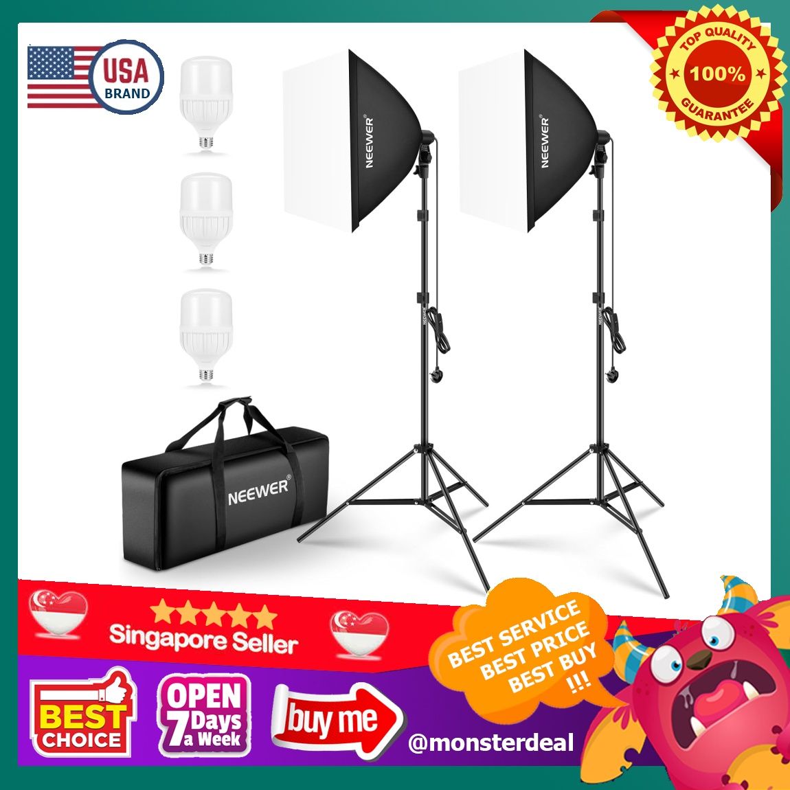 Neewer 700W Equivalent Softbox Lighting Kit Review: Is It Worth The
