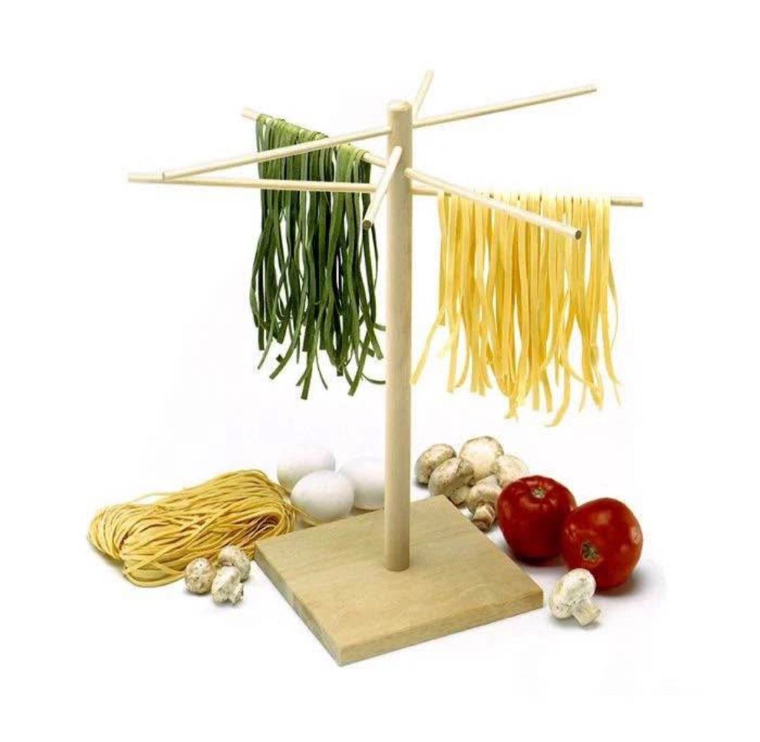 Norpro Pasta Drying Rack (Category: Cookware & Accessories) located in Manila. Submitted by espcc (Listing ID 1397786999, Image 2). Description: Never used. Just stored. RFS: Decluttering Pickup location: BGC (but can arrange delivery) —————————- Measures: 16.5” x 18” x 18” / 42cm x 45.5cm x 45.5cm If you love making homemade pasta as much as we do, this is a definite must have! Our traditional wooden drying rack is perfect for drying fresh homem
