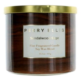 Perry Ellis Ladies Sandalwood Sage Soy Wax Blend 3 Wick 14.5 oz Scented Candle ** 限時預訂優惠 Time-Limited Pre-Order Offer ** [Niche小眾沙龍香水] [全網最齊全] [Pre-Order外國預訂]64237770044803110