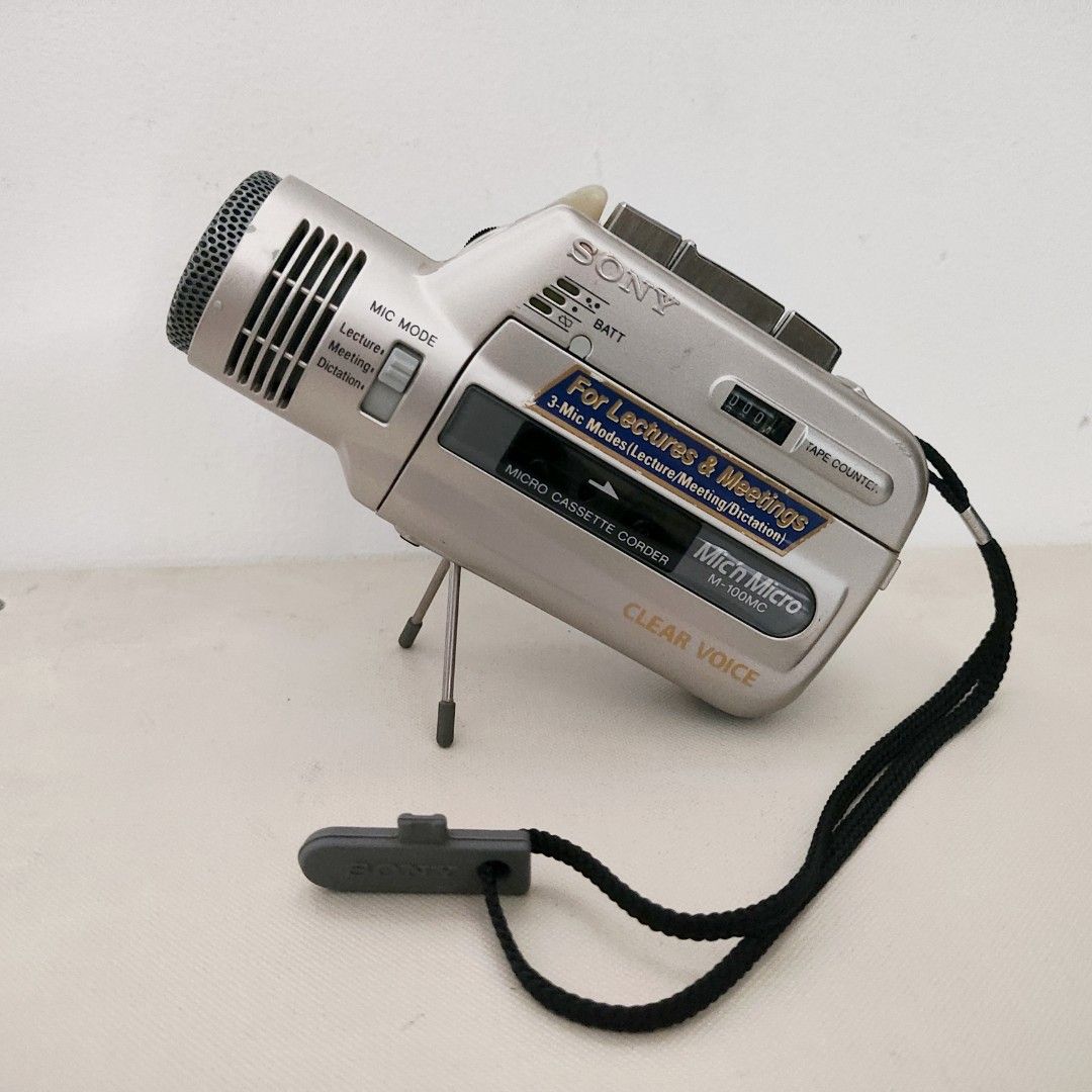 Sony M-475 Clear Voice Plus Microcassette Recorder Handheld Silver 2