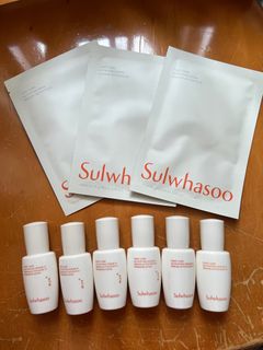 Sulwhasoo 雪花秀 面膜 餘3塊mask  6支潤燥精華 平郵 面交 順豐到付 k11 musea 海港城64205752273921110