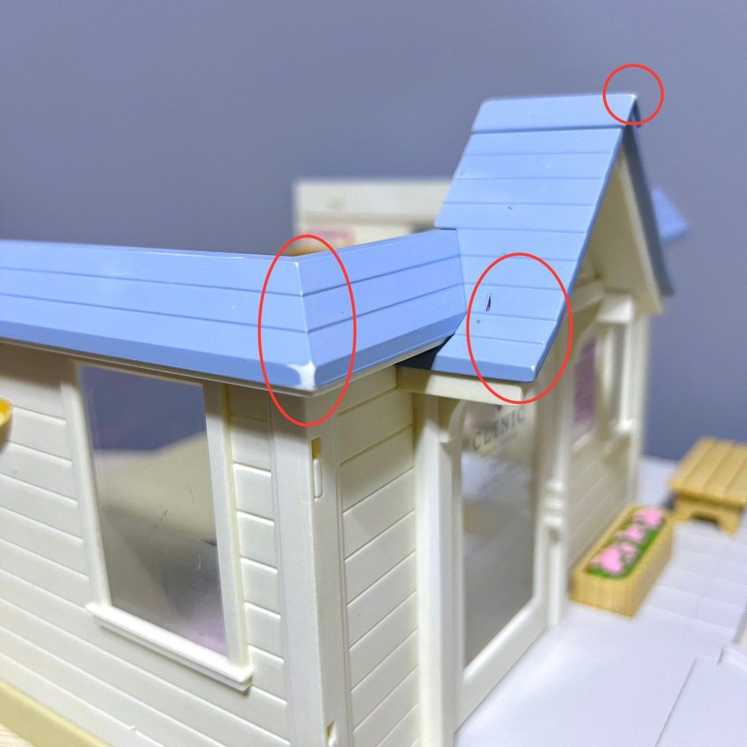 Sylvanian Families Clinic (WYSIWYG, as is, incomplete accessories, w/ scratches & paint chips) - Php 1,750 (Category: Figurines & Statues) located in Davao. Submitted by pandorastoybox (Listing ID 1397945484, Image 3). Description: Sylvanian Families Clinic (WYSIWYG, as is, incomplete accessories, w/ scratches & paint chips) - Php 1,750.
