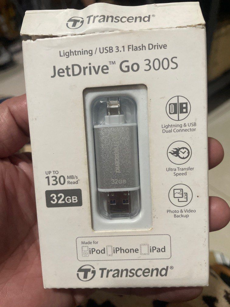 Transcend hetdrive go lightning / usb 3.1 flash drive (used) (Category: Other Gadgets) located in Pasay City. Submitted by tropak_mo (Listing ID 1397893660, Image 1). Description: Gamit na.