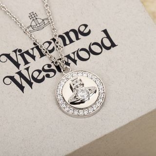 Vivienne Westwood Pina 小號浮雕土星男女同款情侶款銀色63864241448669953110