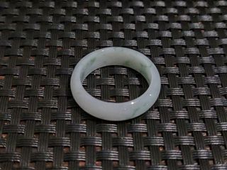緬甸翡翠飄花玉戒指  時尚百搭款 19mm 男女戒圈 翡翠飾品64196896041857110