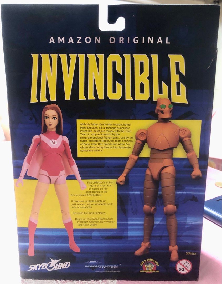Amazon Original Invincible Atom Eve (Category: Storybooks) located in Binan City. Submitted by elf.0000 (Listing ID 1398042156, Image 2). Description: P2,000.00 plus shipping cost Brand new but box is not in mint condition Not recommended for mint collectors What you see is what you get Payment via gcash Ship thru jnt/lalamove.