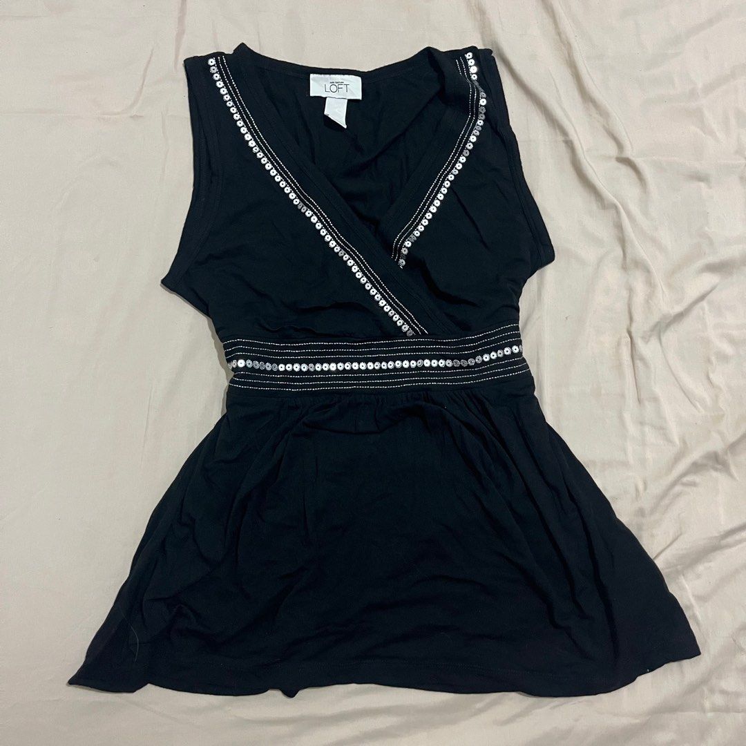 Ann Taylor Babydoll Top (Category: Sleeveless) located in Cavite. Submitted by dianscloset (Listing ID 1398139054, Image 1). Description: Size: S-M - super presko ng fabric - intact pa lahat ng details, tags, etc. (in pristine condition) item price is slightly negotiable, drop serious offers pls ✨ Shop Guidelines ✨ 💸 Payment First Policy. GCash only. No payment, no process. 🛍️ send your shipping details (Name, Address, Contact No.) upon confirm