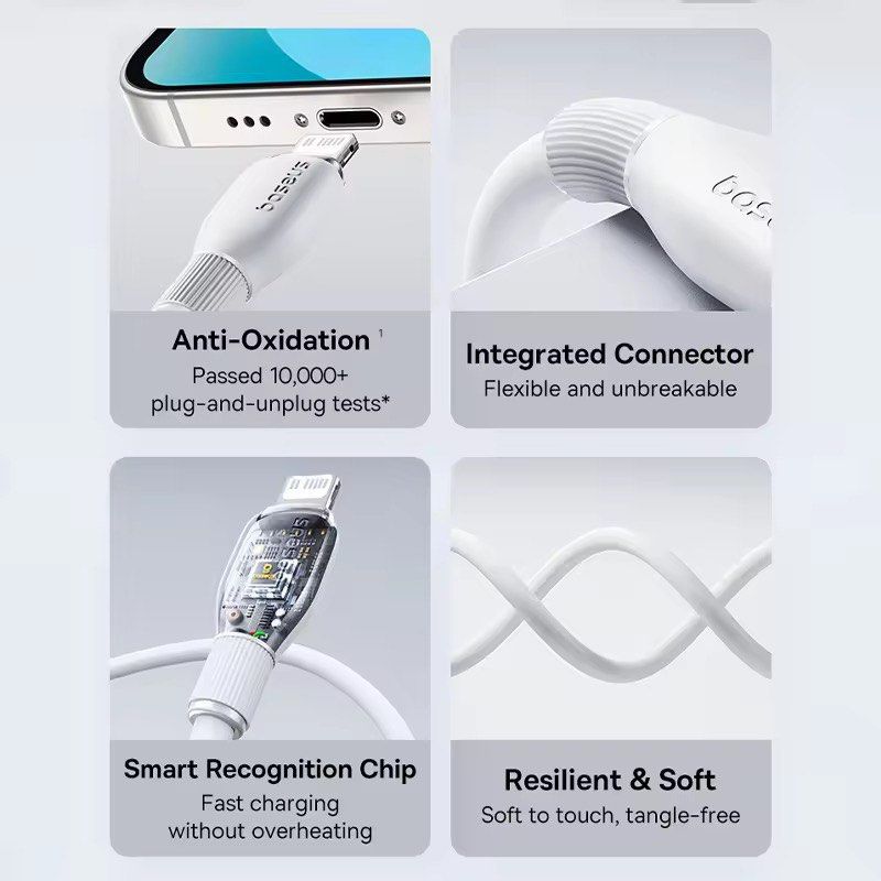 Baseus 2.4A Fast Charging Cable USB-A to iP Charging Data Cable USB 480Mbps Data Transmission (Category: Chargers & Cables) located in Mandaluyong City. Submitted by ebsor (Listing ID 1398020048, Image 3). Description: For Sale: Baseus 2.4A Fast Charging Cable USB-A to iP Charging Data Cable USB 480Mbps Data Transmission.
