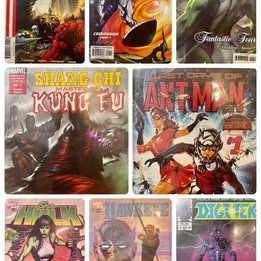 Batang 90’s Marvel Comics (Category: Comics & Manga) located in Quezon City. Submitted by zazzsan (Listing ID 1398023890, Image 1). Description: Shang Chi #1 - 250 Last Days of Ant Man #1 - 250 Hawkeye #1 - 200 She Hulk #1 - 200 Fantastic 4 Wedding Special #1 - 200 Silver Surfer #1 - 200 Fantastic 4 House of M #1- 200 Marvel Digitek #1 - 100.