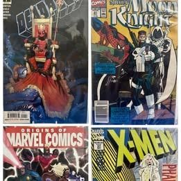 Batang 90’s Nostalgic Xmen and Marvel Comics (Category: Comics & Manga) located in Quezon City. Submitted by zazzsan (Listing ID 1398015517, Image 1). Description: Deadpool #1 - 250 pesos 1989 MoonKnight #21 - 250 pesos 1994 XMEN Phalanx #37 - 250 pesos Origin of Marvel Comics - 250 pesos New Exiles #1 - 200 pesos Xmen #306 - 150 pesos Xmen #177 - 150 pesos The New Warriors - 70 pesos.