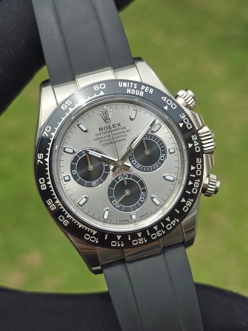 2022 ROLEX DAYTONA WHITE GOLD 116519LN 116519 PANDA GHOST DIAL 116519LN-0024 (Category: Watches) located in Singapore. Submitted by rollieinthedeep (Listing ID 1398005133, Image 3). Description: >SELF-OWNED LANDED HOME BOUTIQUE with MORE THAN 1000 Genuine real person reviews on Carousell! ⭐⭐⭐⭐⭐ >>AUTHENTICITY GUARANTEE CERTIFIED PROFESSIONAL SELLER BY CAROUSELL!✅ BUY with peace of mind today! >>>PRICE FIRM (NON NEGO) LOWEST PRICE GUARANTEE @ POIN