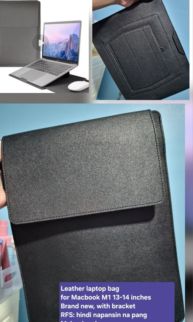 Brand New Macbook bag (Category: Laptop Bags & Sleeves) located in Bulacan. Submitted by rafaesarisari (Listing ID 1398049063, Image 1). Description: location Sjdm bulacan mali ng bili kaya binebenta.