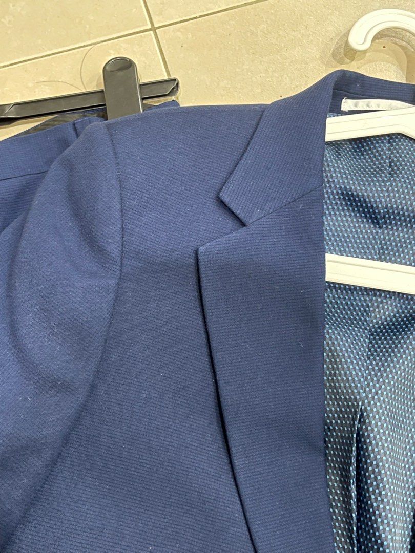 Burton Menswear suit (Category: Sets & Coordinates) located in Taguig. Submitted by wildbiteph (Listing ID 1398042914, Image 2). Description: Blue checkered Pants 30 Suit 38.