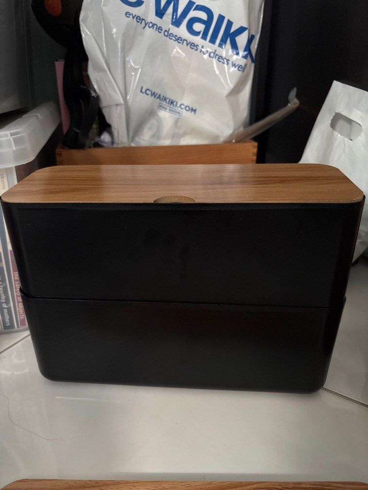 Cable management box (Category: Cables & Adaptors) located in Singapore. Submitted by silvershores (Listing ID 1398045662, Image 2). Description: 1 piece left https://sg.shp.ee/AXGEpVi.