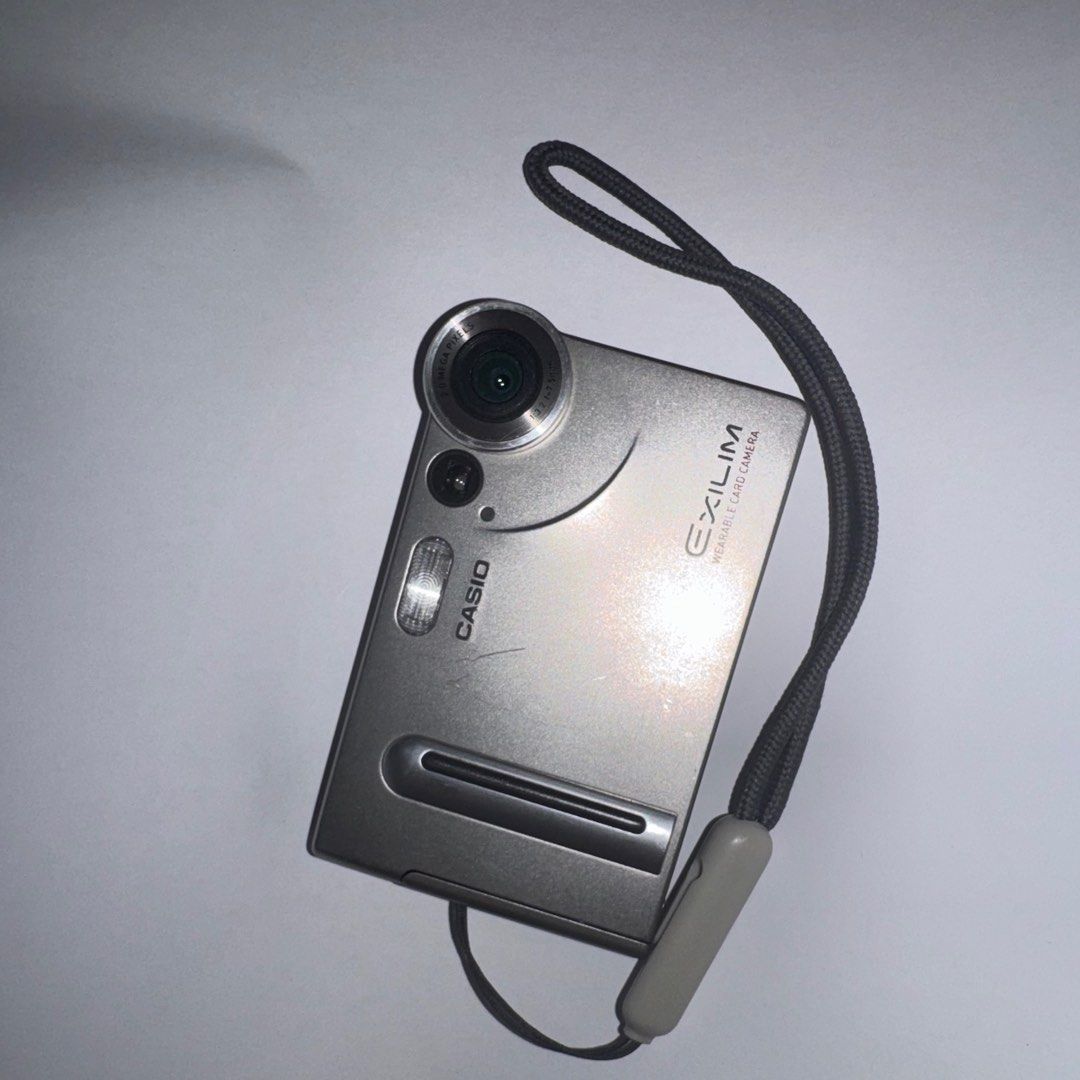 Casio Exilim EX-S2 Digital Camera (Category: Cameras) located in Mandaluyong City. Submitted by username_optional (Listing ID 1398107716, Image 1). Description: Ultra rare card camera LCD BURN does not affect photo As is what you see is UNIT ONLY inclusions - CARD 1 GB, Battery and strap and unit. .
