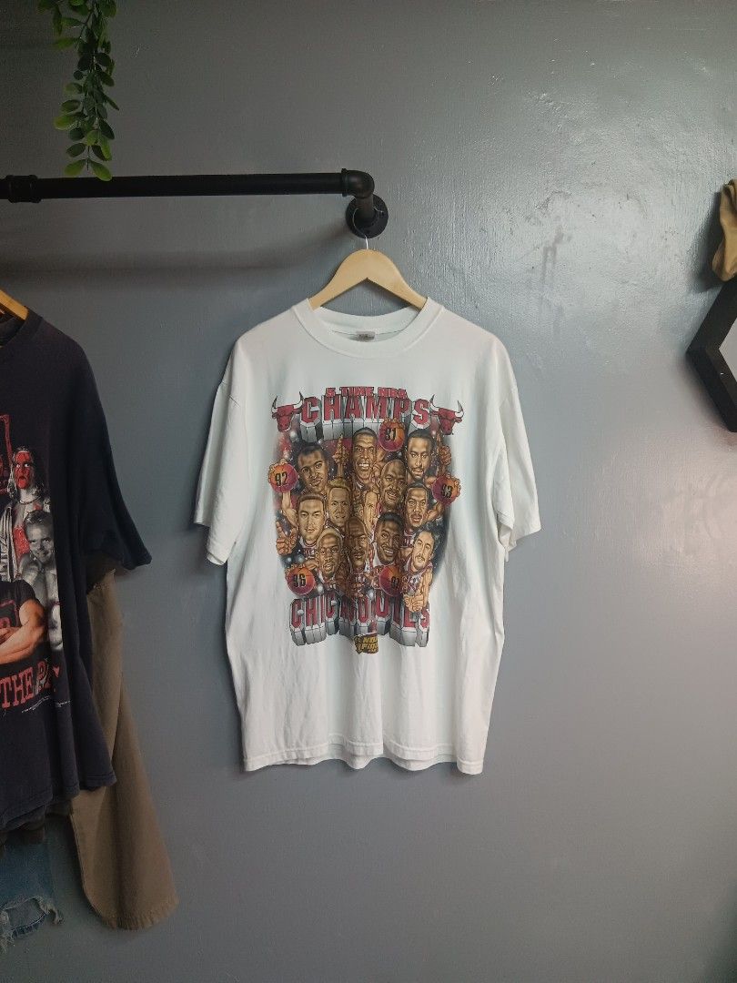 Chicago bulls championship tee (Category: Tshirts & Polo Shirts ) located in Quezon City. Submitted by orphanage (Listing ID 1398013682, Image 1). Description: for trade or sale Chicago bulls championship tee 23*30 Very good condition No issues 1500+sf.
