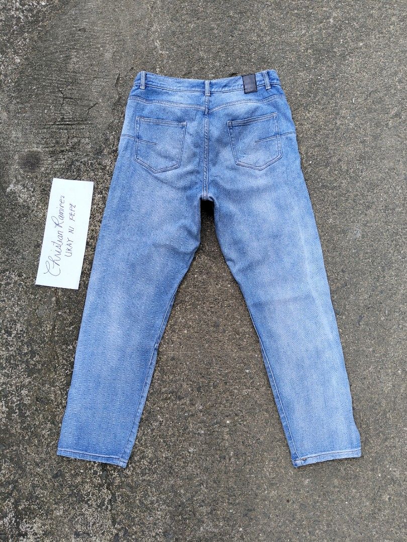 Dior homme pants tattered design (Category: Luxury Apparel) located in Bocaue. Submitted by ukaynipepe (Listing ID 1398019371, Image 2). Description: for sale dior homme tattered pants selvedge ✔️ 32 on tag waist 32 length 39 leg opening 7 good condition issue missing main tag 📩📩📩.