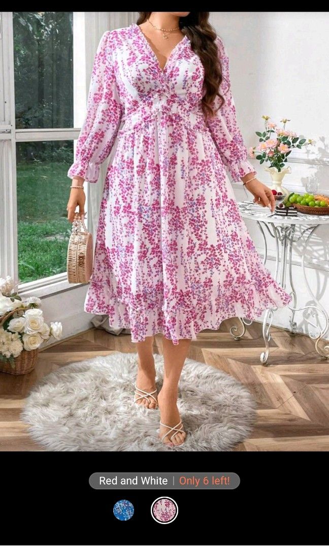 Floral dress (Category: Dresses) located in Bacoor. Submitted by cloudcerine (Listing ID 1398004180, Image 1). Description: Size: 2XL Condition: Pristine Condition, used once Price: 450 No issue.