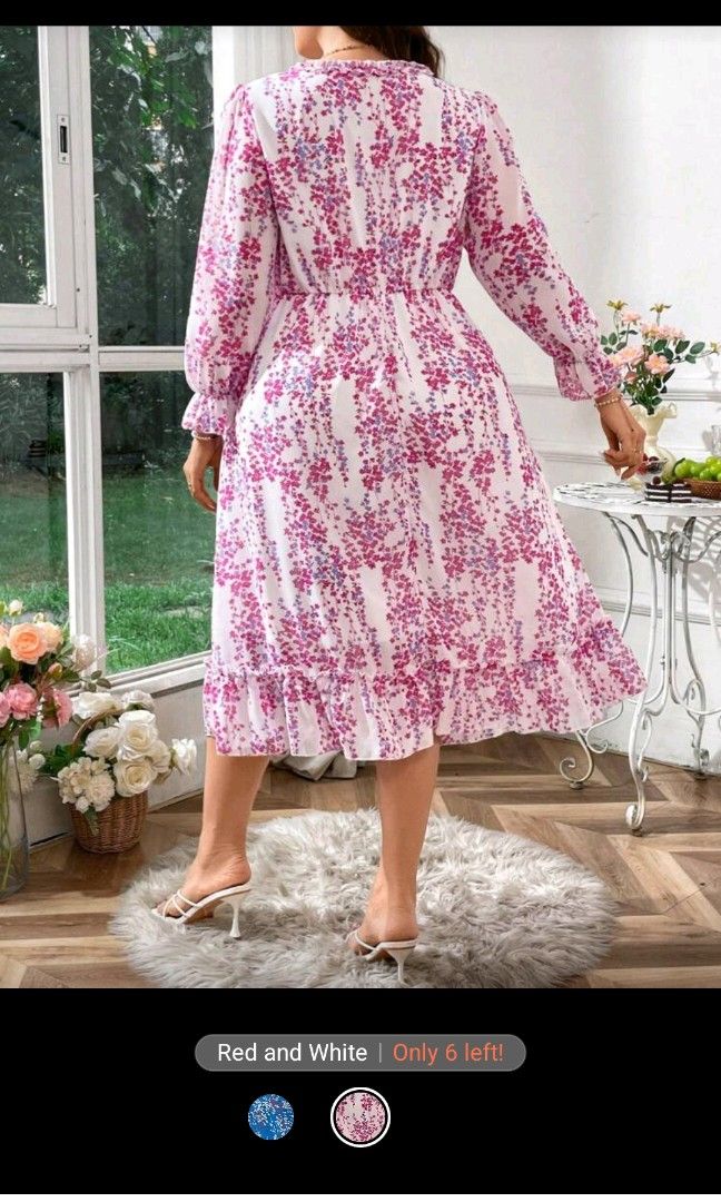 Floral dress (Category: Dresses) located in Bacoor. Submitted by cloudcerine (Listing ID 1398004180, Image 2). Description: Size: 2XL Condition: Pristine Condition, used once Price: 450 No issue.