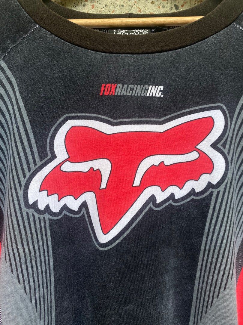 Vintage Fox Racing Long Sleeve Jersey (Category: Activewear) located in Los Banos. Submitted by xtal_ph (Listing ID 1398051944, Image 3). Description: Vintage 90s Fox Racing long sleeve jersey Size Large 23x29,31 back Normal signs of usage since its from the 90s but no pinholes. .