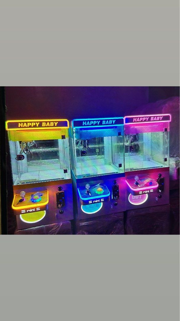 HAPPY BABY (Table Top) CLAW MACHINE (Category: Designer & Blind Box Toys) located in Manila. Submitted by lady888gol81723 (Listing ID 1398160063, Image 1). Description: ONHAND BRAND NEW Additional stuffed toys 10 PCs for P1,000.