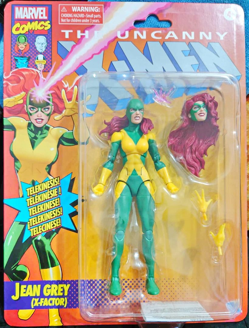 Hasbro Marvel Legends X-FACTOR JEAN GREY (Marvel Legends Retro Card) (Category: Figurines & Statues) located in Manila. Submitted by ace.hobbies (Listing ID 1397988082, Image 1). Description: 🏷️ Item for Sale Hasbro Marvel Legends X-FACTOR JEAN GREY 🔎 Item Description: - From Hasbro's Marvel Legends Retro Card series - 1:112 scale / 6 inches 📦 Item is MISB (Mint in Sealed Box/packaging). 📌 For sealed items, we are not liable for any factory d